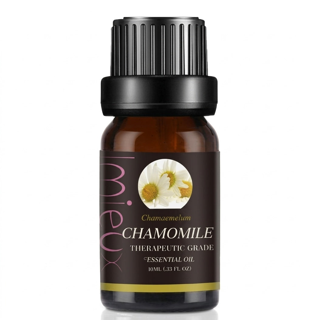 Chamomile essential oil bottle