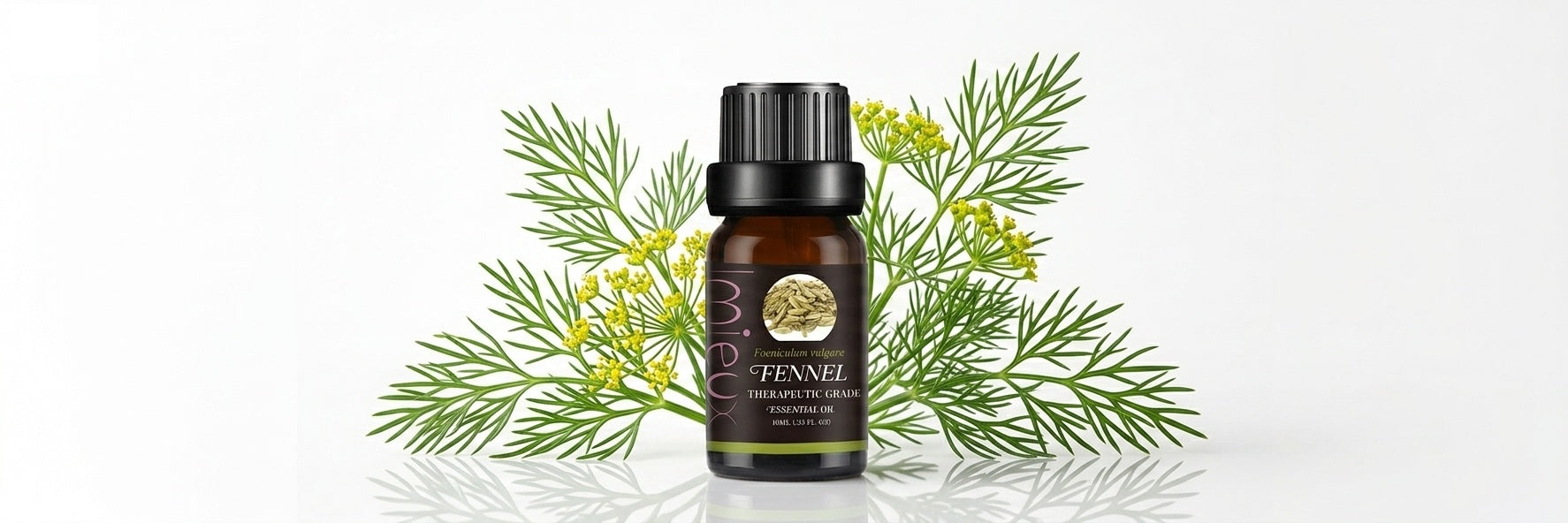 Fennel essential oil bottle