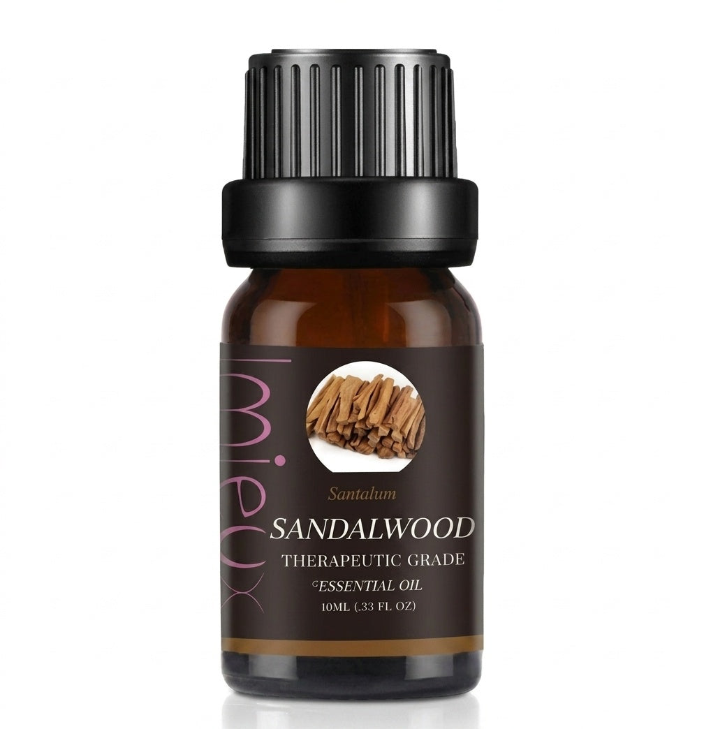 Sandalwood essential oil bottle